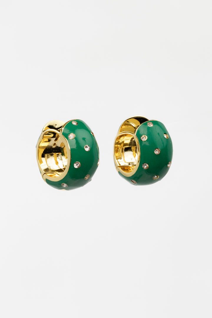 Emerald Gold Noel Shimmer Huggies