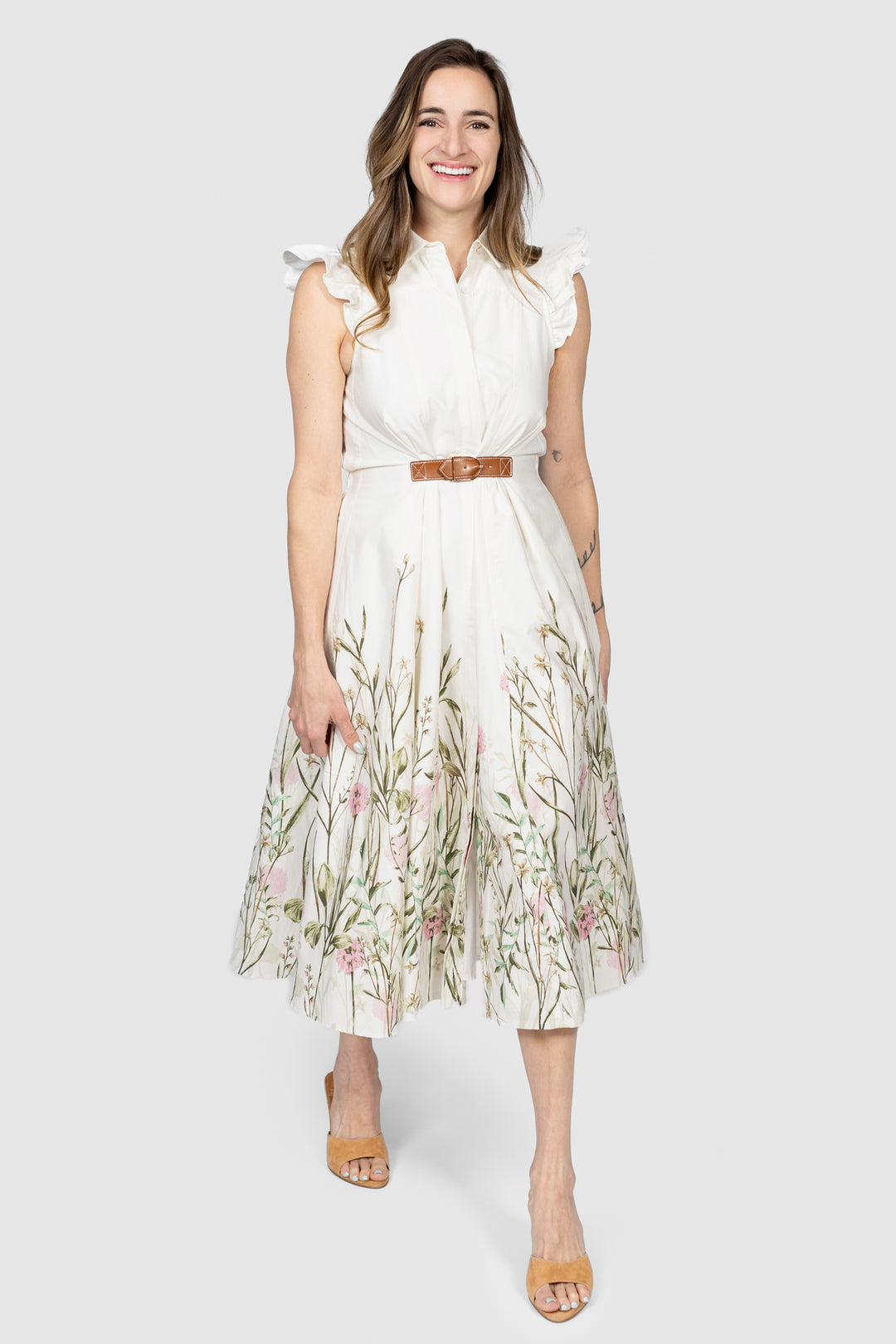 Esmeralda Sleeveless Midi Dress