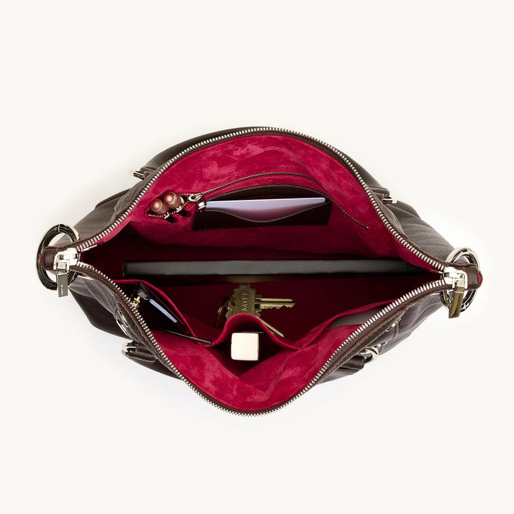 Espresso Pebble Daniel Medium Handbag