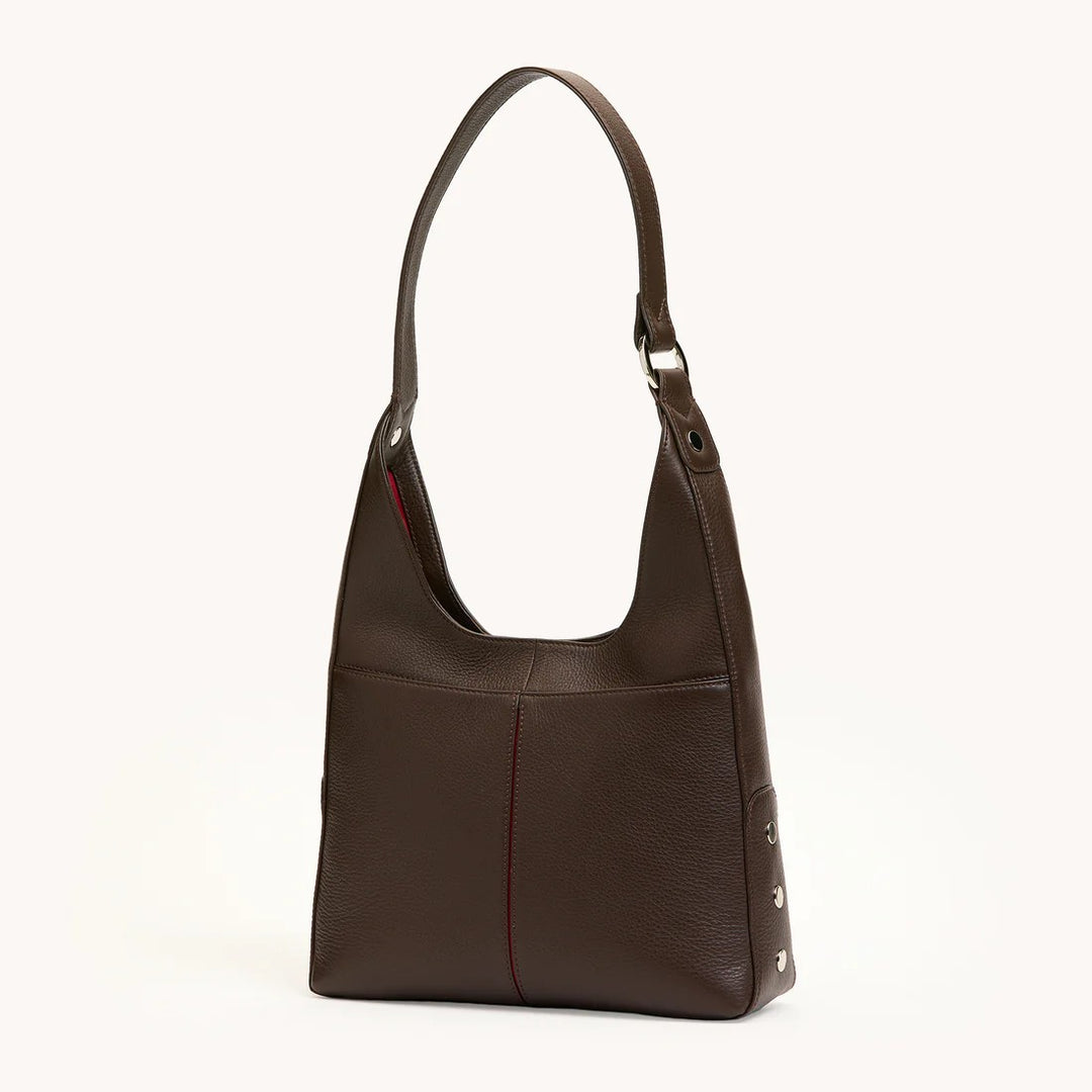 Espresso Pebble Medium Tim Handbag