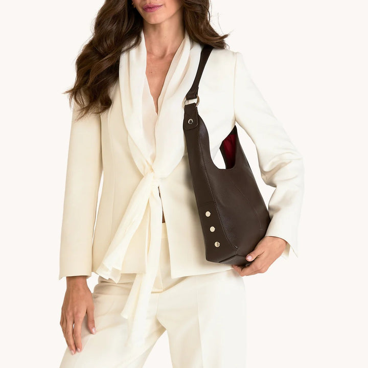 Espresso Pebble Medium Tim Handbag