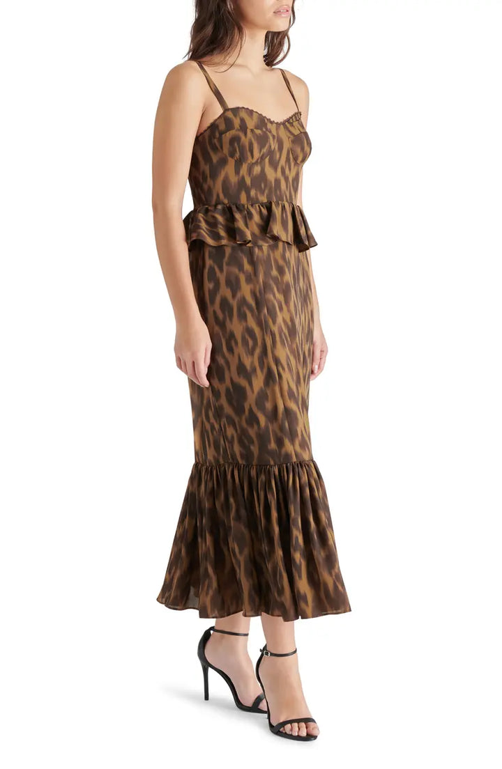 Toffee Eve Ruffle Maxi Dress