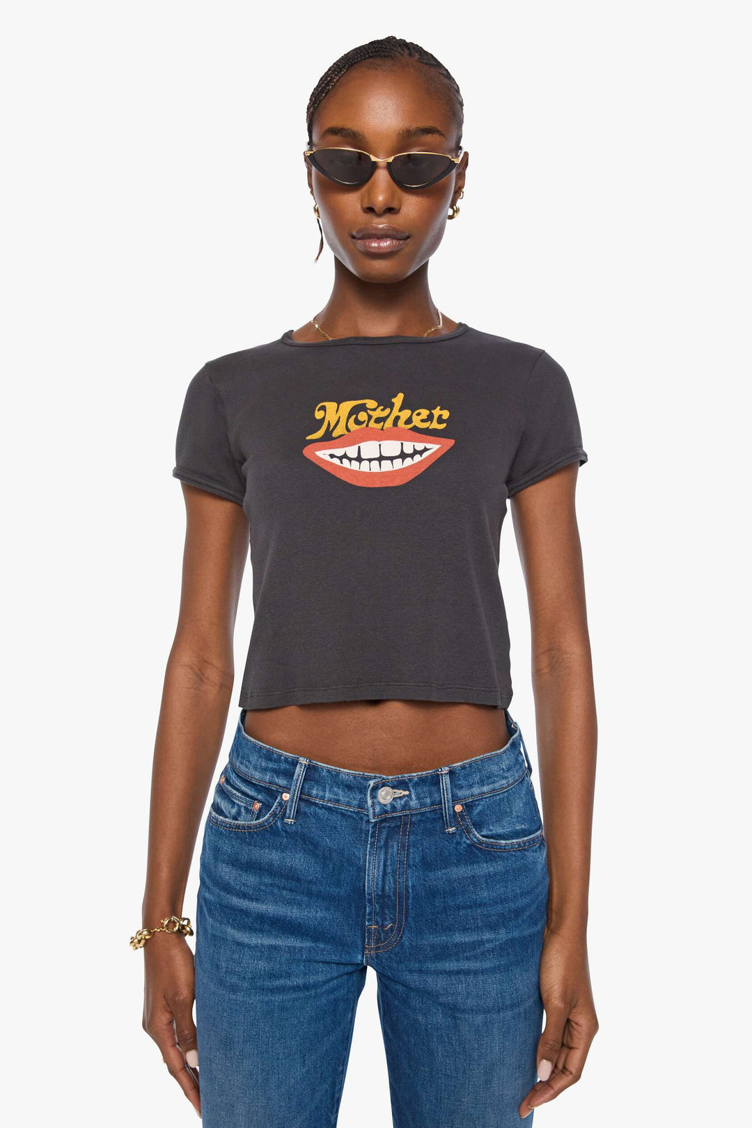 Faded Black The Itty Bitty Ringer Tee