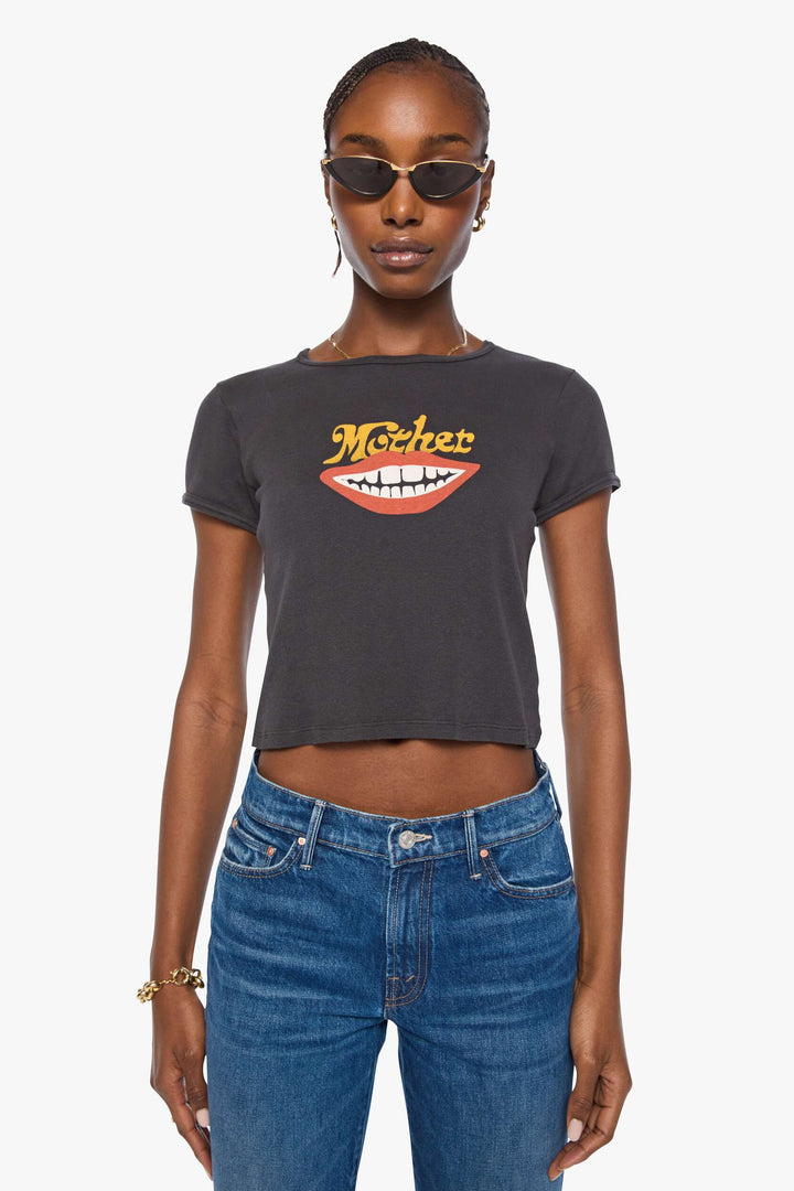 Faded Black The Itty Bitty Ringer Tee