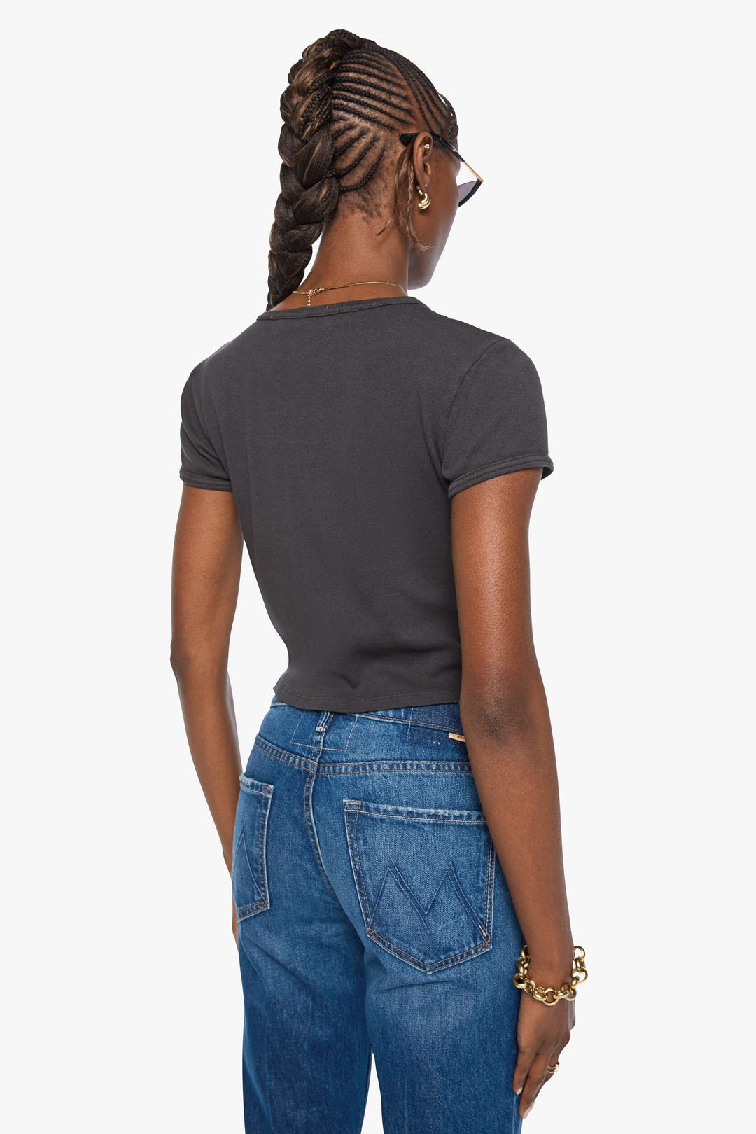 Faded Black The Itty Bitty Ringer Tee