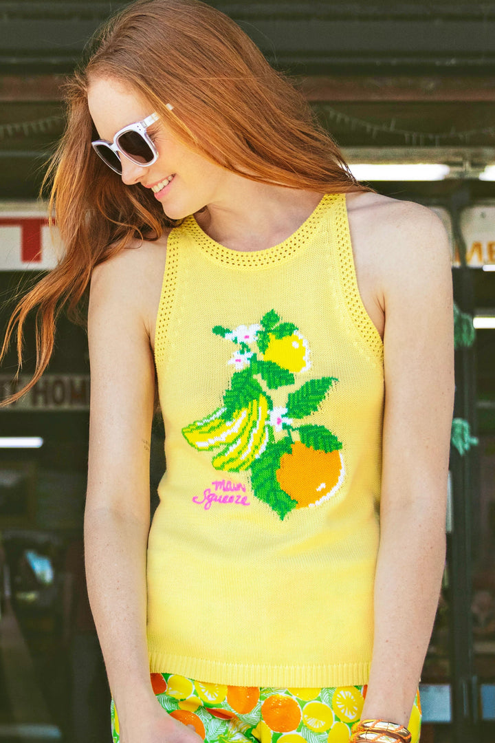 Finch Yellow Zesty Emra Sweater Tank