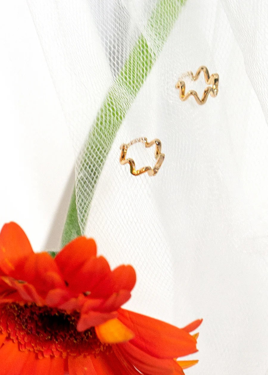 Flo Huggie Hoop Earrings