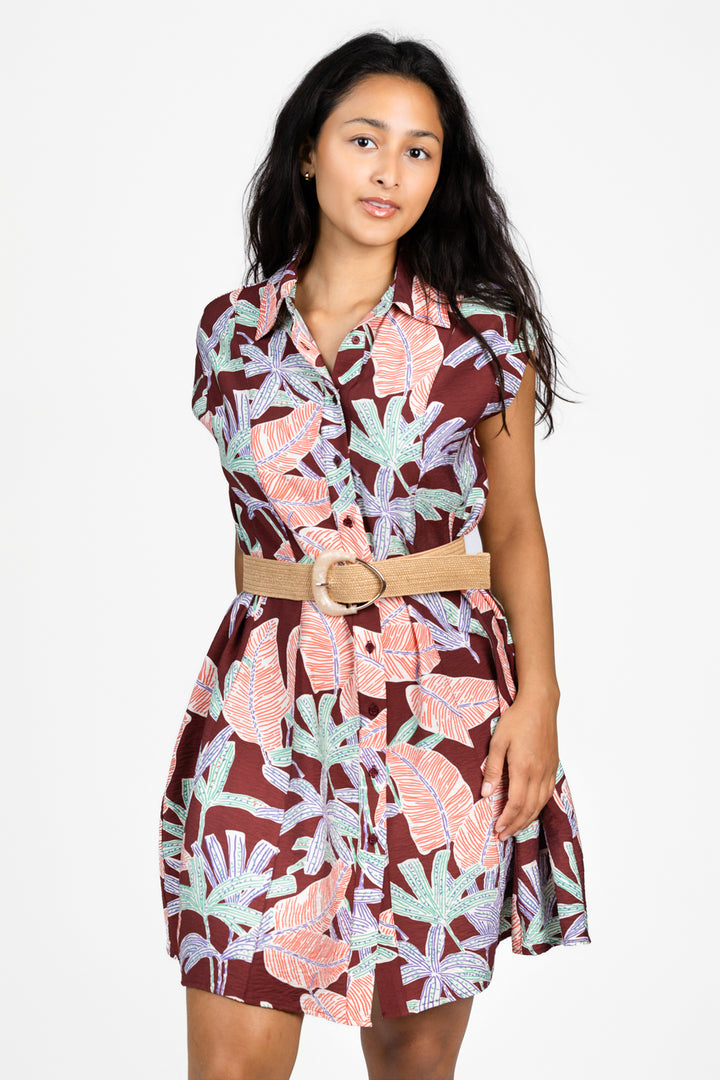 Floral Print Mini Dress