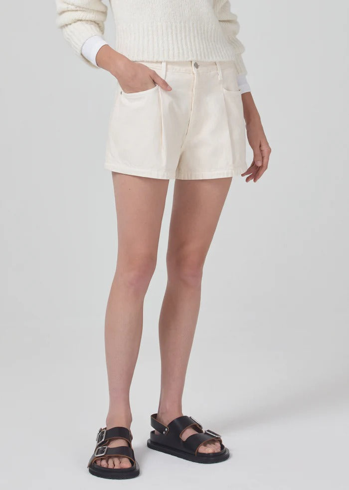 Marzipan Franca Pleated Baggy Short