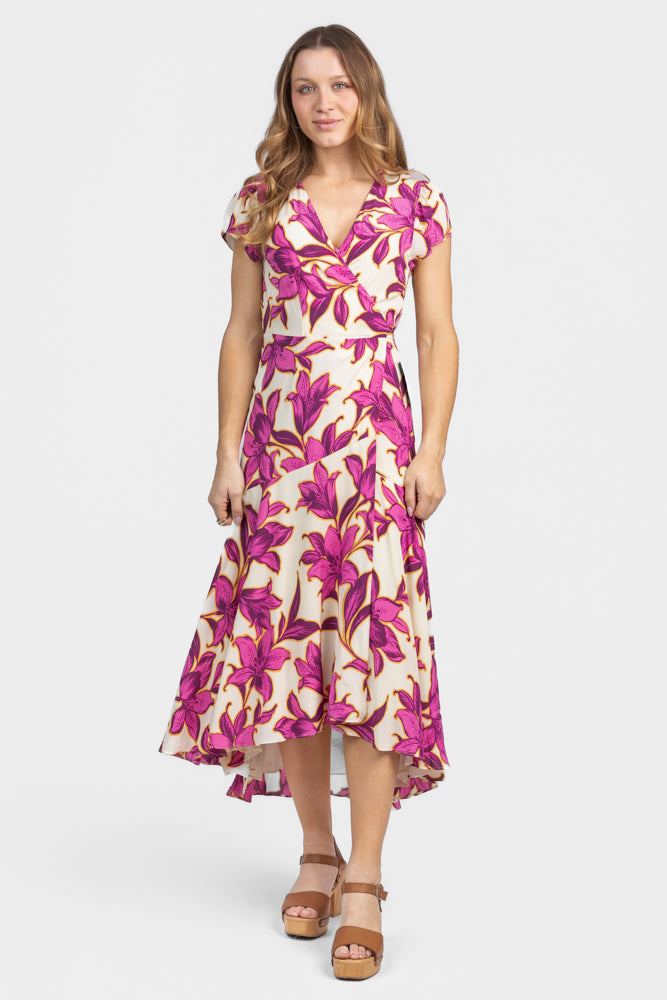 Fuchsia Floret Lila Dress