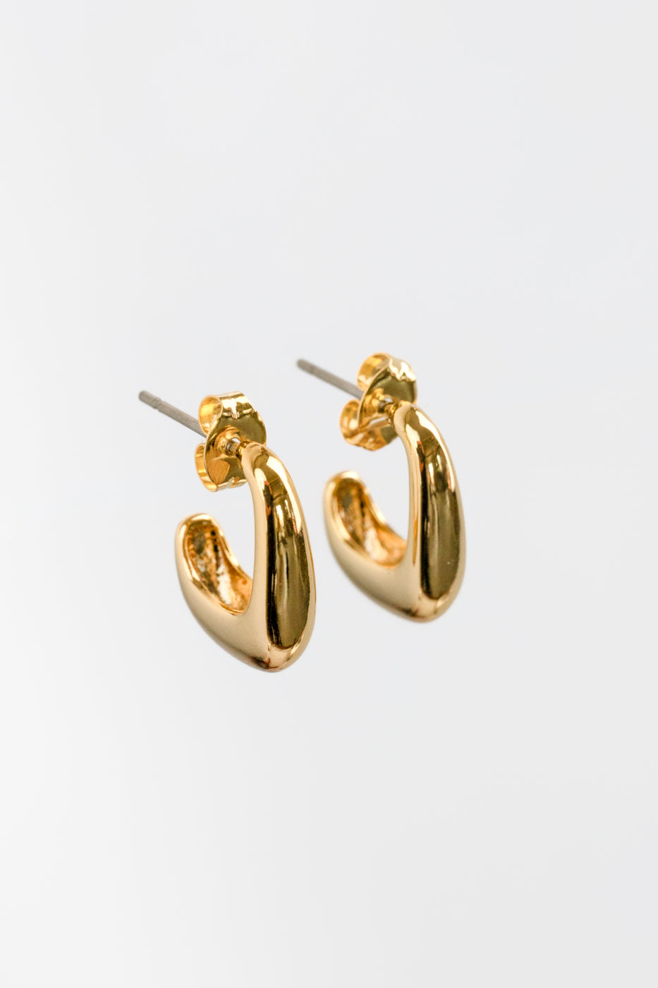 Geometric Hoop Stud Earrings