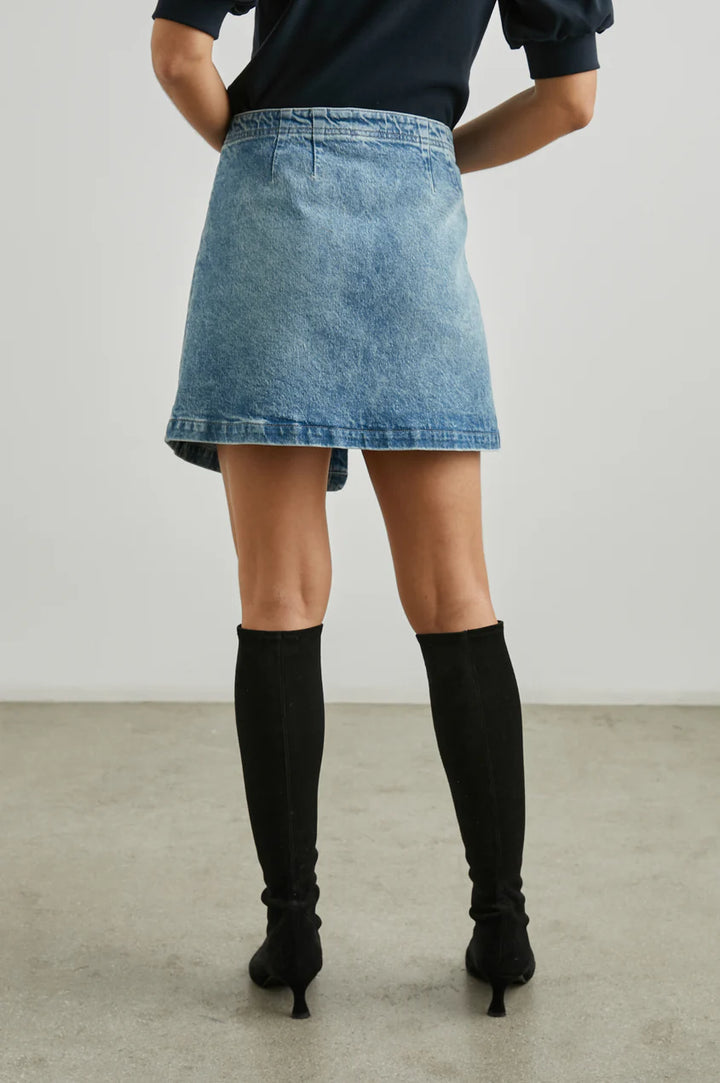 Geranium Cienega Mini Denim Skirt