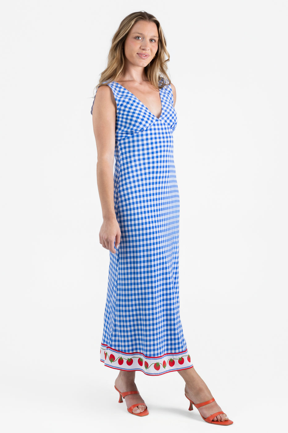 Gingham Tomatoes Serafina Dress