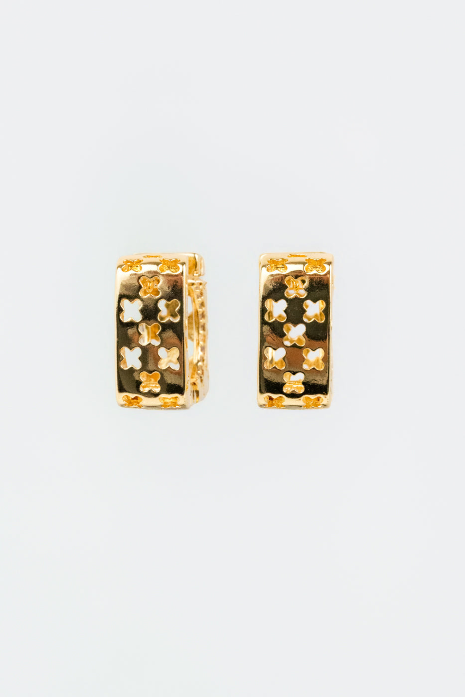 Gold Clover Earrings