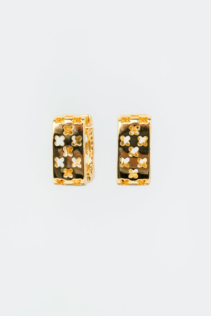 Gold Clover Earrings