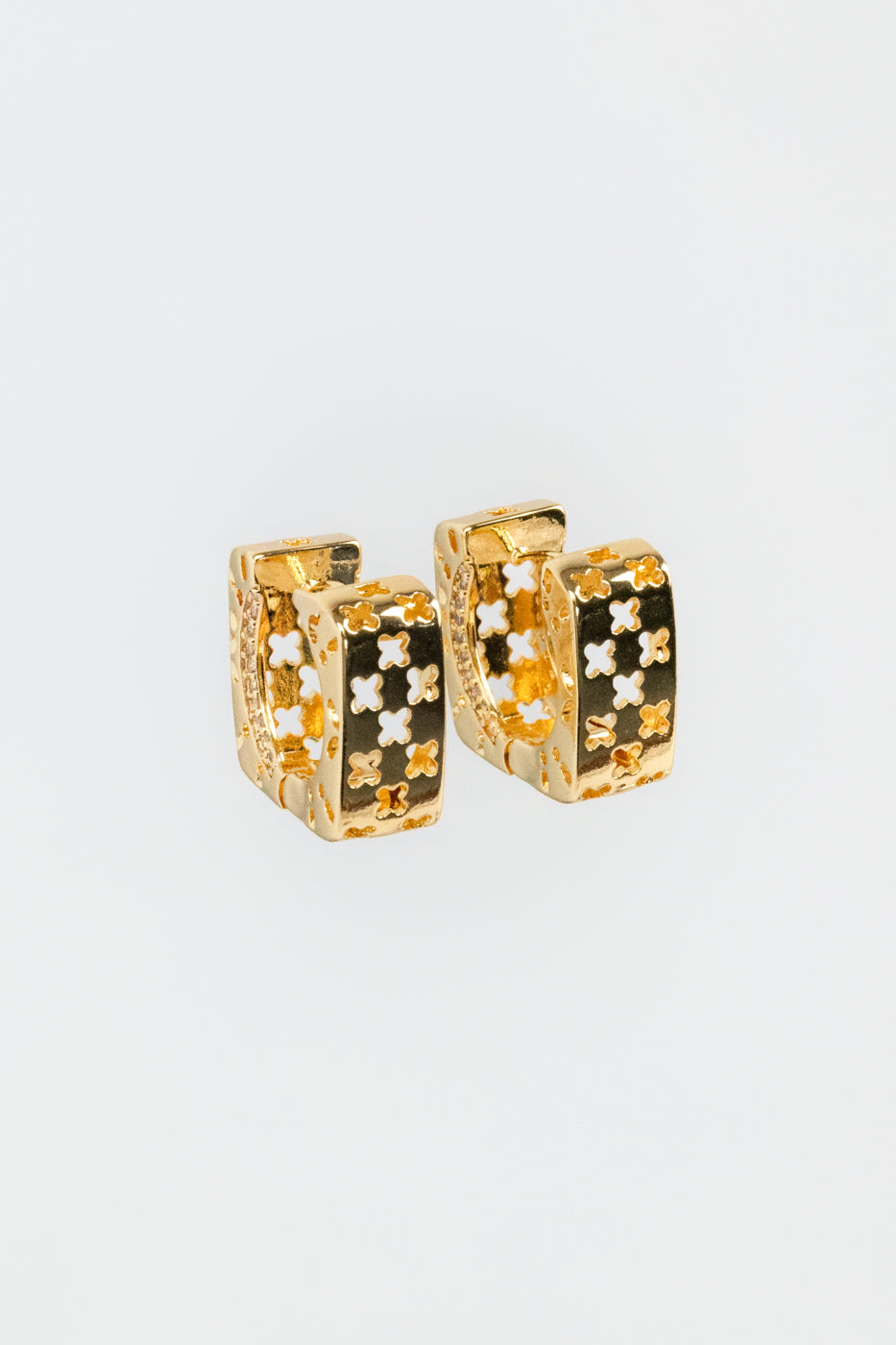 Gold Clover Earrings