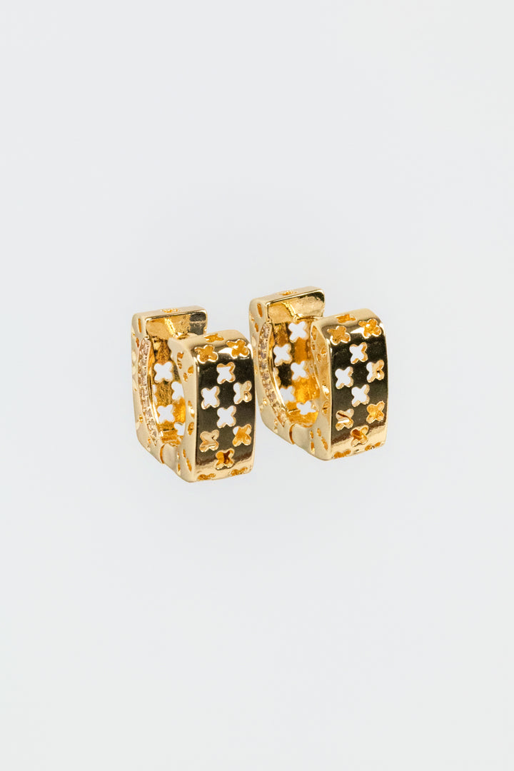 Gold Clover Earrings