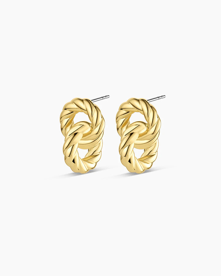 Gold Crew Helium Earrings