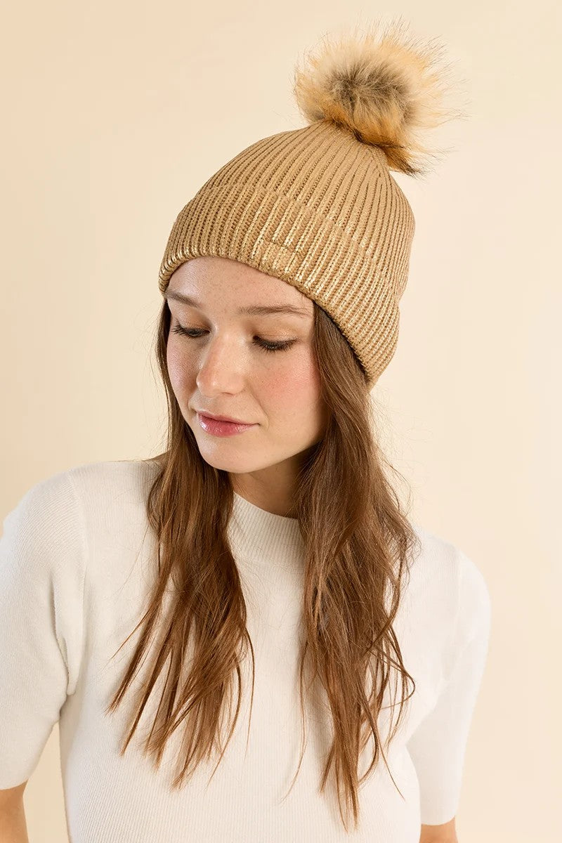 Gold Knitted Hat