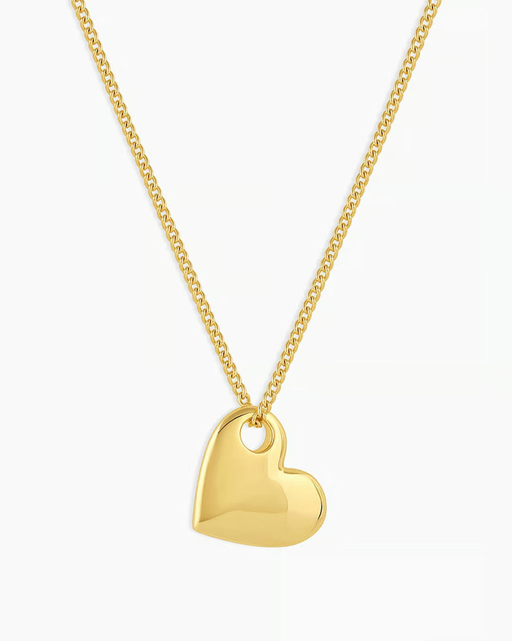 Gold Lou Heart Pendant Necklace