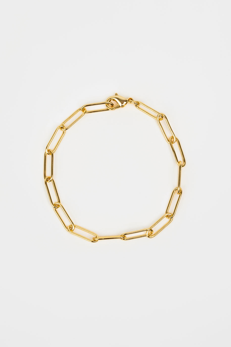 Gold Paperclip Chain Bracelet