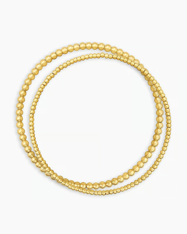 Gold Poppy Bracelet Set