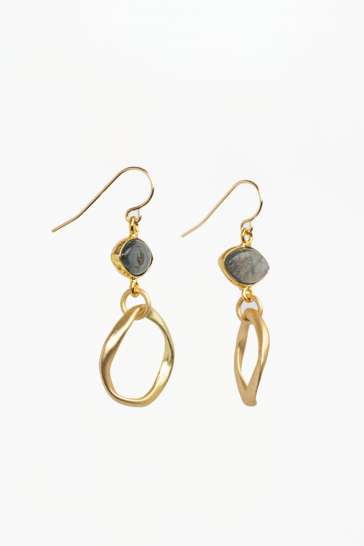 Gold Ring Eve Earrings