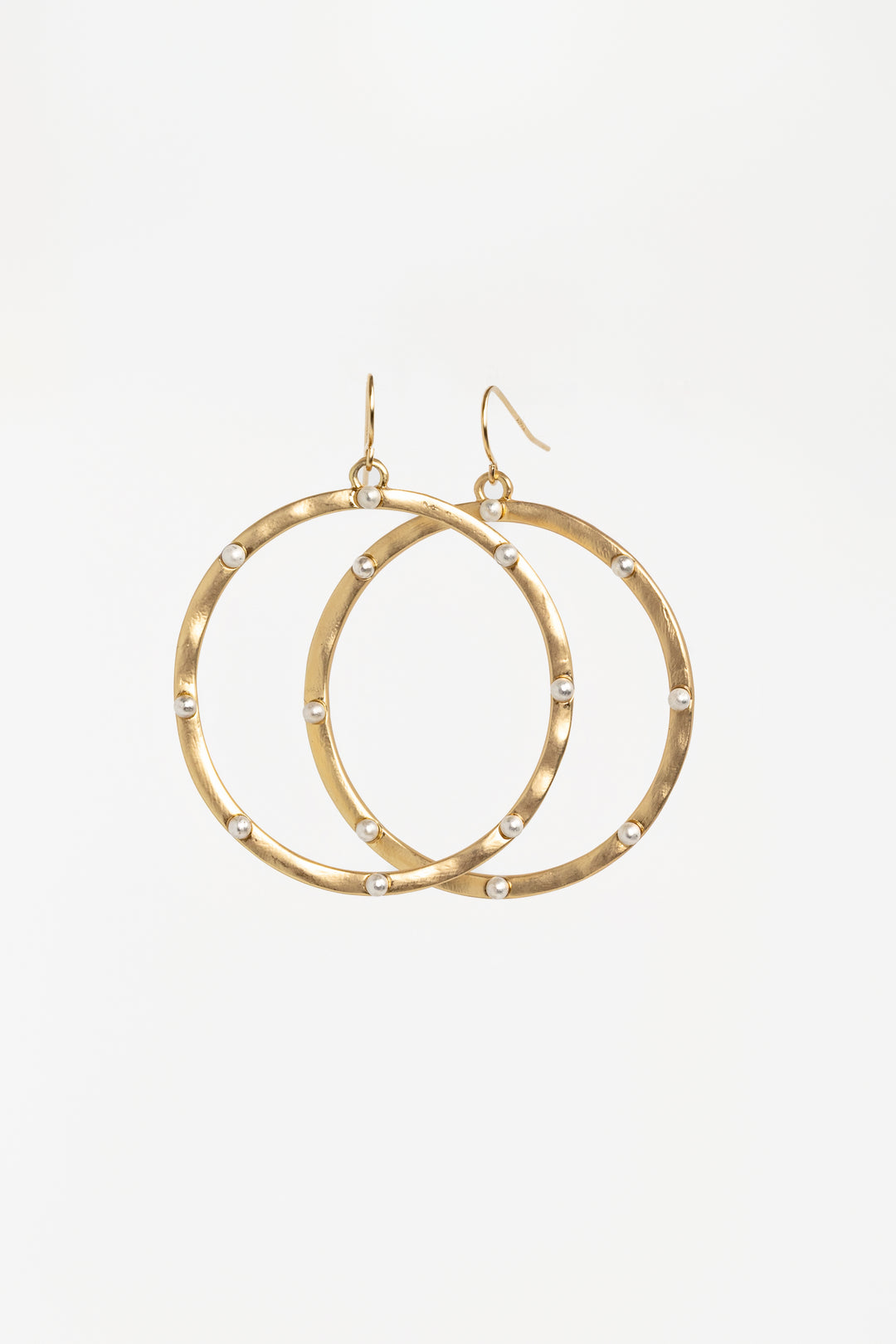 Gold Silver Dots Nyla Earrings