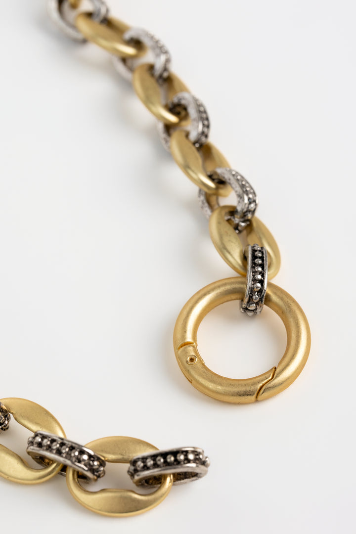 Gold Silver Fierce Necklace