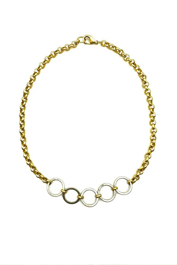 Gold Silver Olympia Necklace