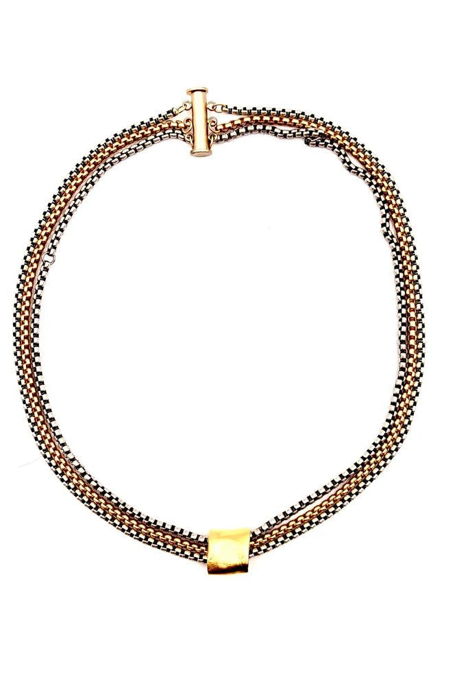 Gold Silver Tyler Rolo Necklace