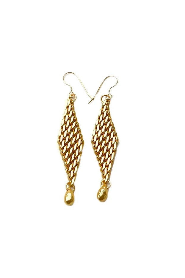 Gold Small Flapper Earrings