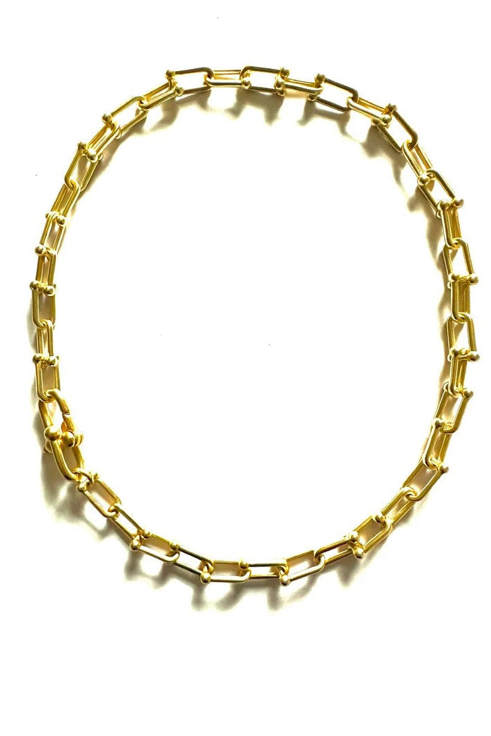 Gold Small Link Metro Necklace