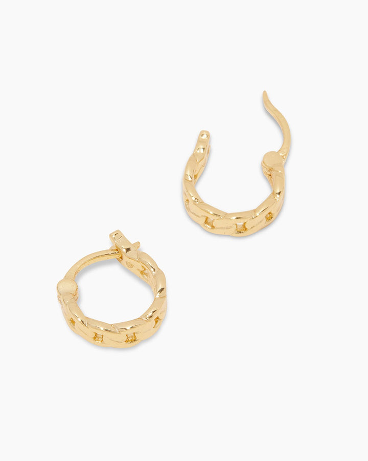 Gold Wilder Huggies Hoop Earrings