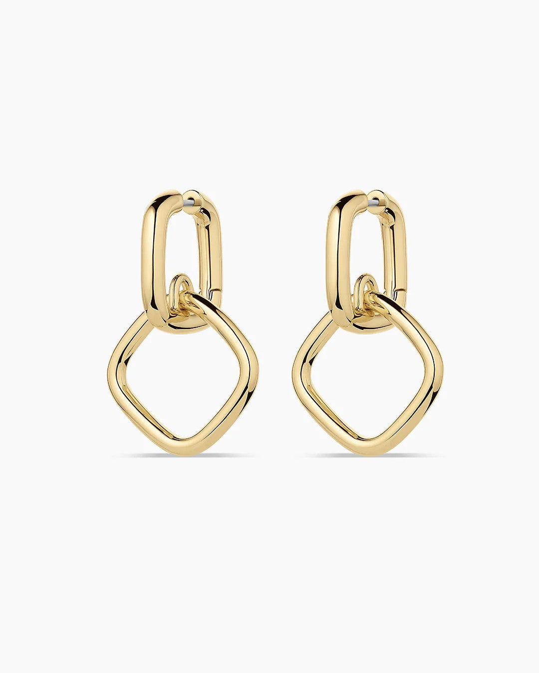 Gold Charlie Drop Hoops
