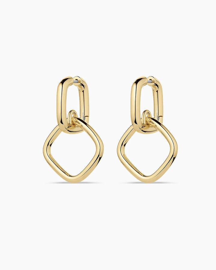 Gold Charlie Drop Hoops