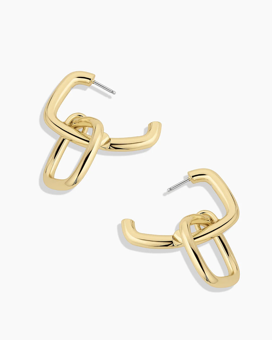 Gold Charlie Drop Hoops