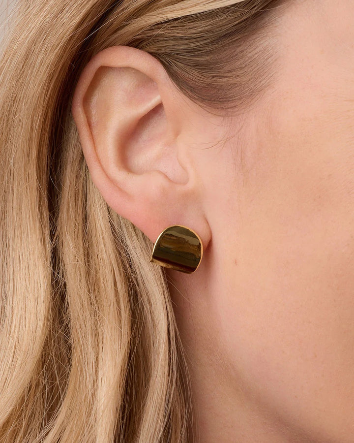 Gold Charlie Wrap Studs