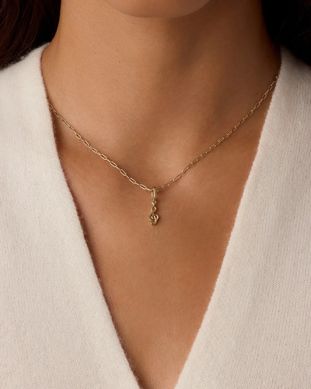 Gold Clef Parker Charm