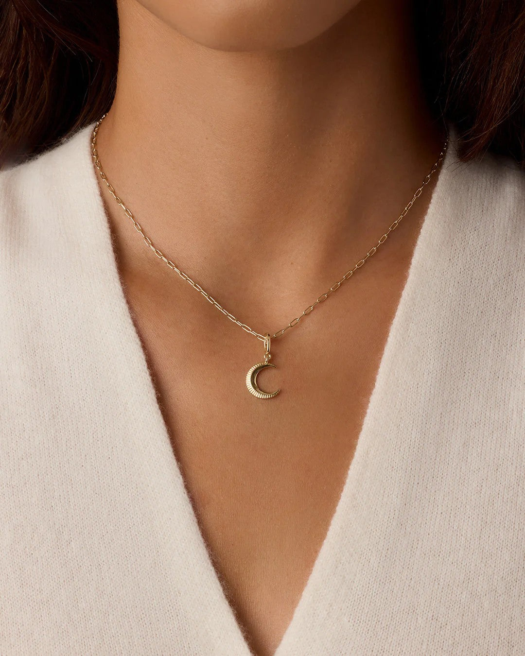 Gold Crescent Parker Charm