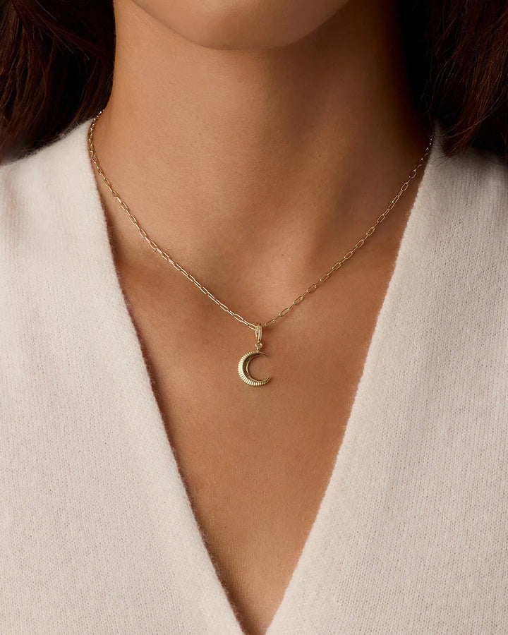Gold Crescent Parker Charm