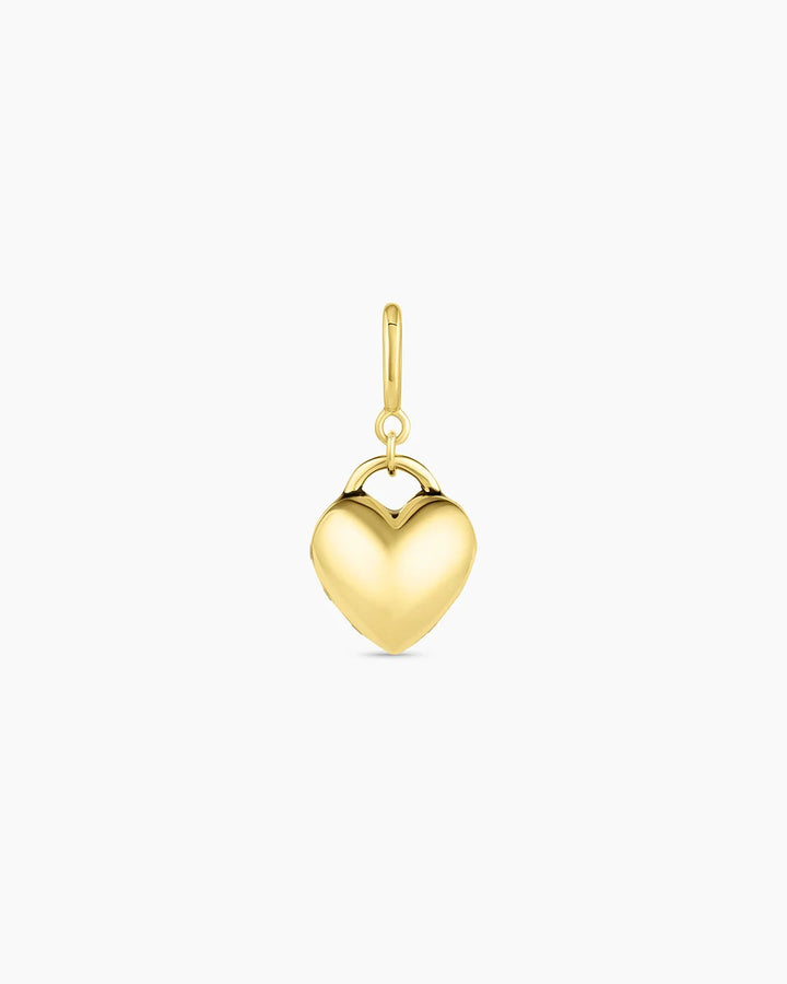 Gold Heart Parker Charm