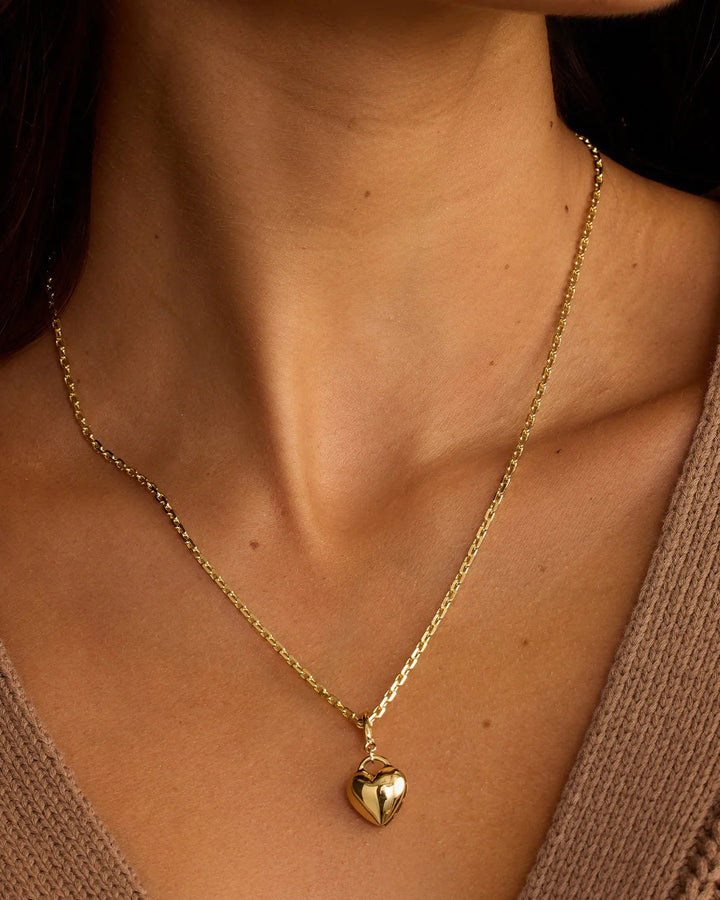 Gold Heart Parker Charm