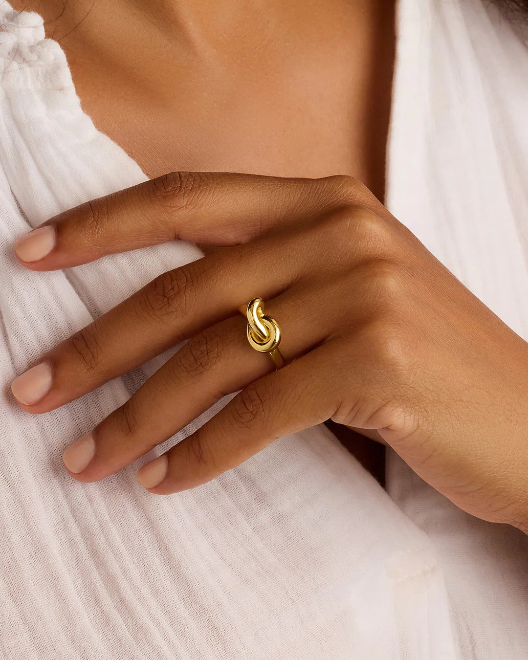 Gold Infinity Knot Ring