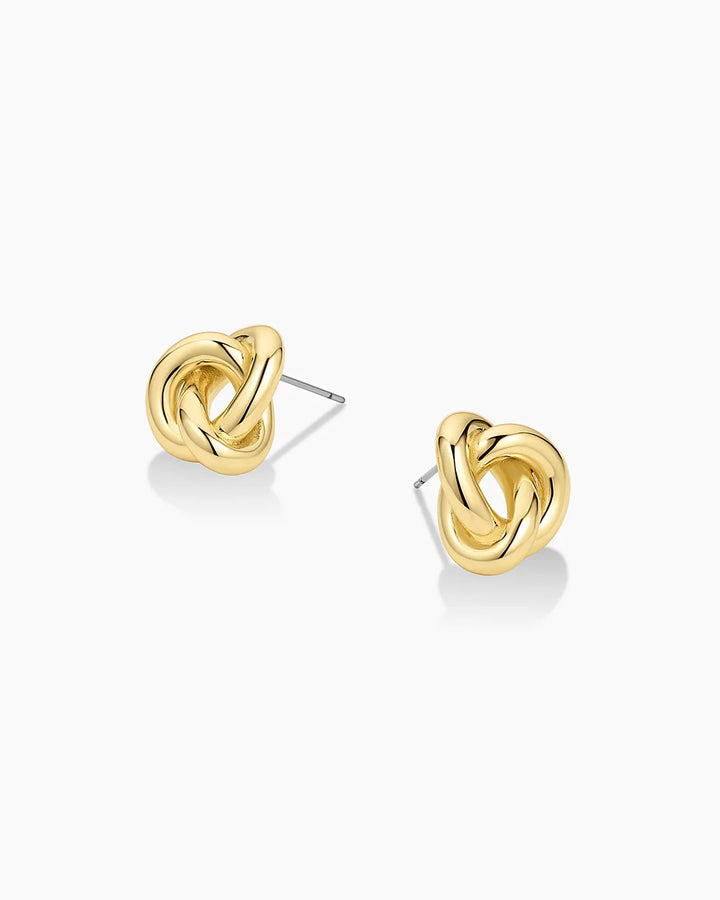 Gold Infinity Knot Studs