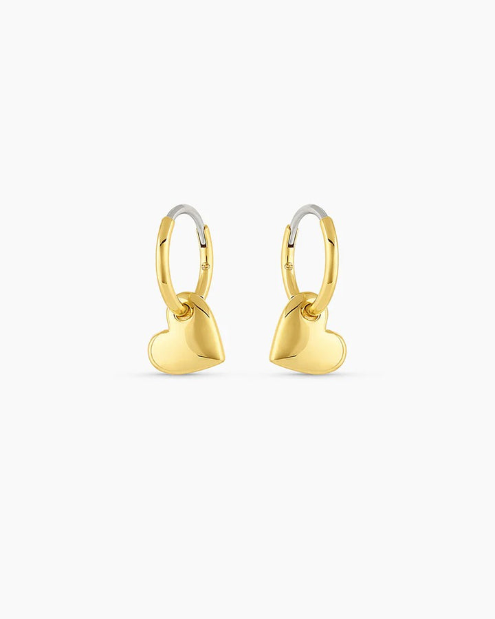 Gold Lou Heart Huggies