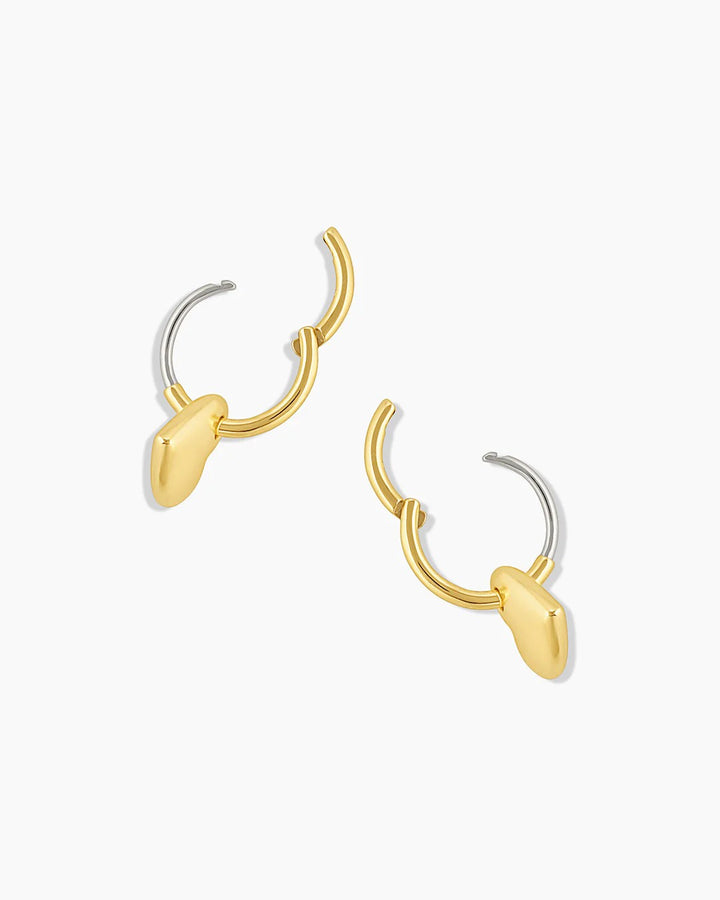 Gold Lou Heart Huggies