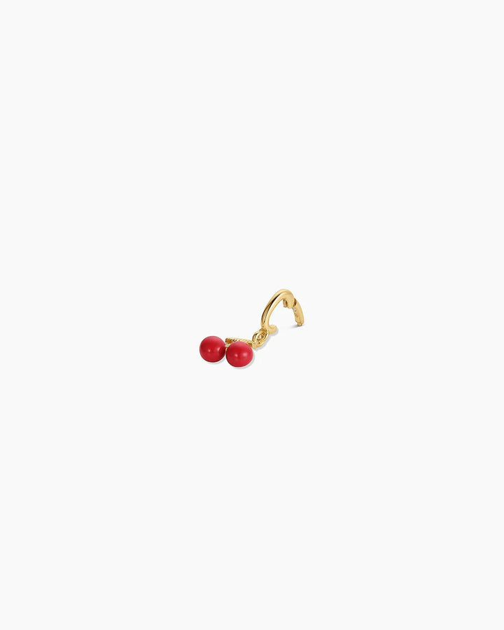 Gold Red Cherry Parker Charm