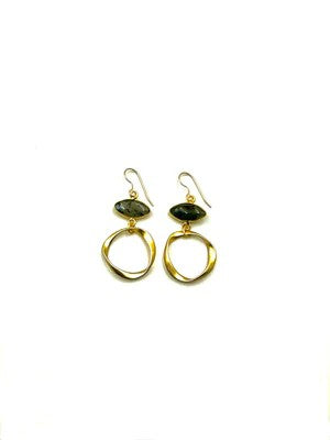 Gold Ring Eve Earrings