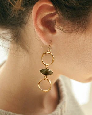 Gold Ring Eve Earrings